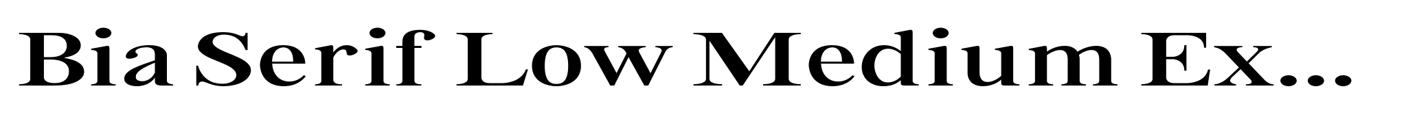 Bia Serif Low Medium Expanded image